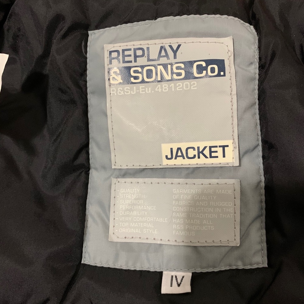 Replay & sons jacket kids sz 4 - Picture 4 of 8